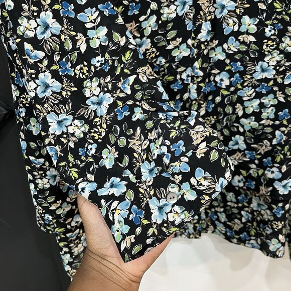 J Jill Floral Women’s Button Blouse Shirt Layered Plus Size 4X Office Career - Picture 4 of 8